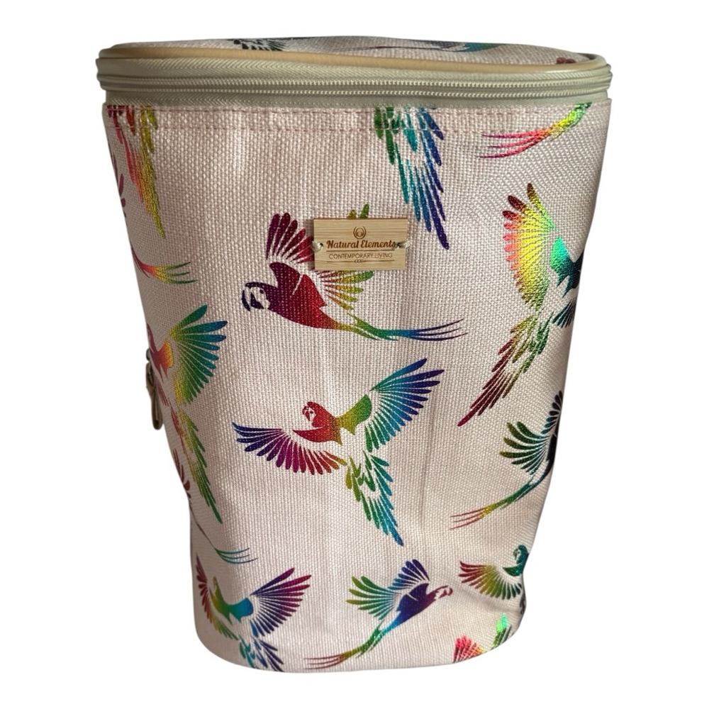 Natural Elements Beige Parrot Insulated Bag & Bottle Holder One Size